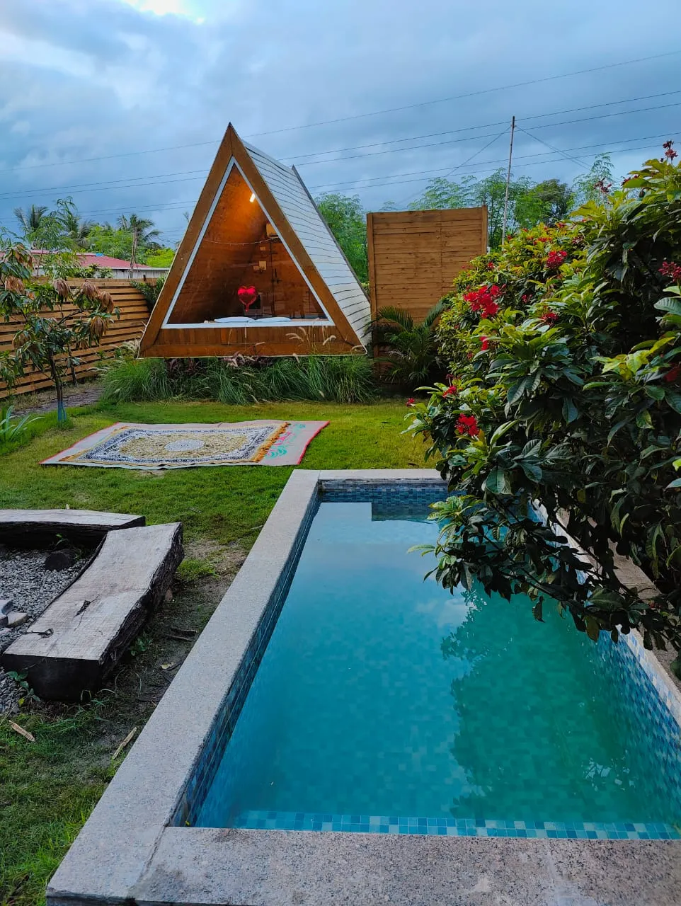 Triangle AC Cabin with Mini Pool - Image 1